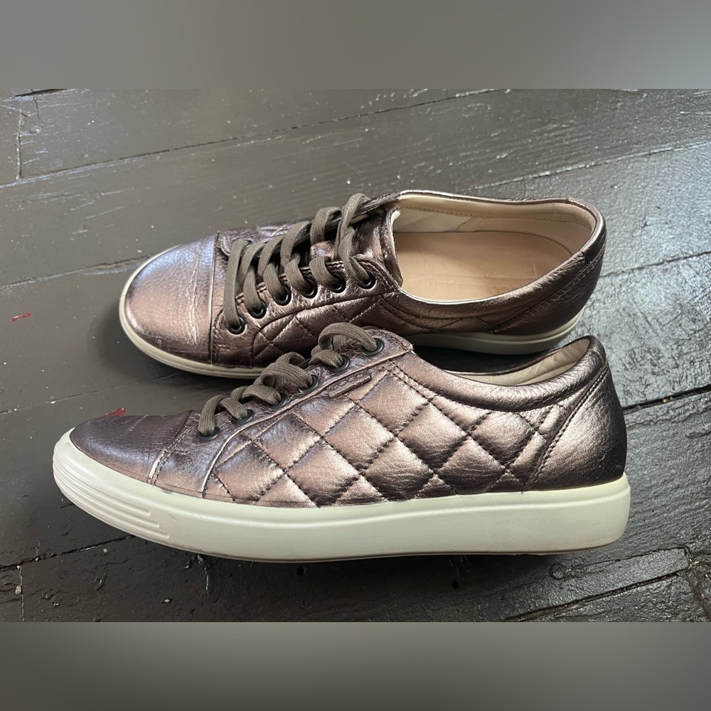Ecco Soft 7 Metallic Quilted Women's Sneakers